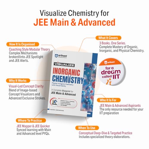 Image of Arihant Visualize Physical Chemistry for JEE Main & Advanced 2026-2027 | Complete JEE Blueprint with Concept Visualizers, Modular Theory & Exercises, Theory-PYQ Syncing & JEE Spotlight