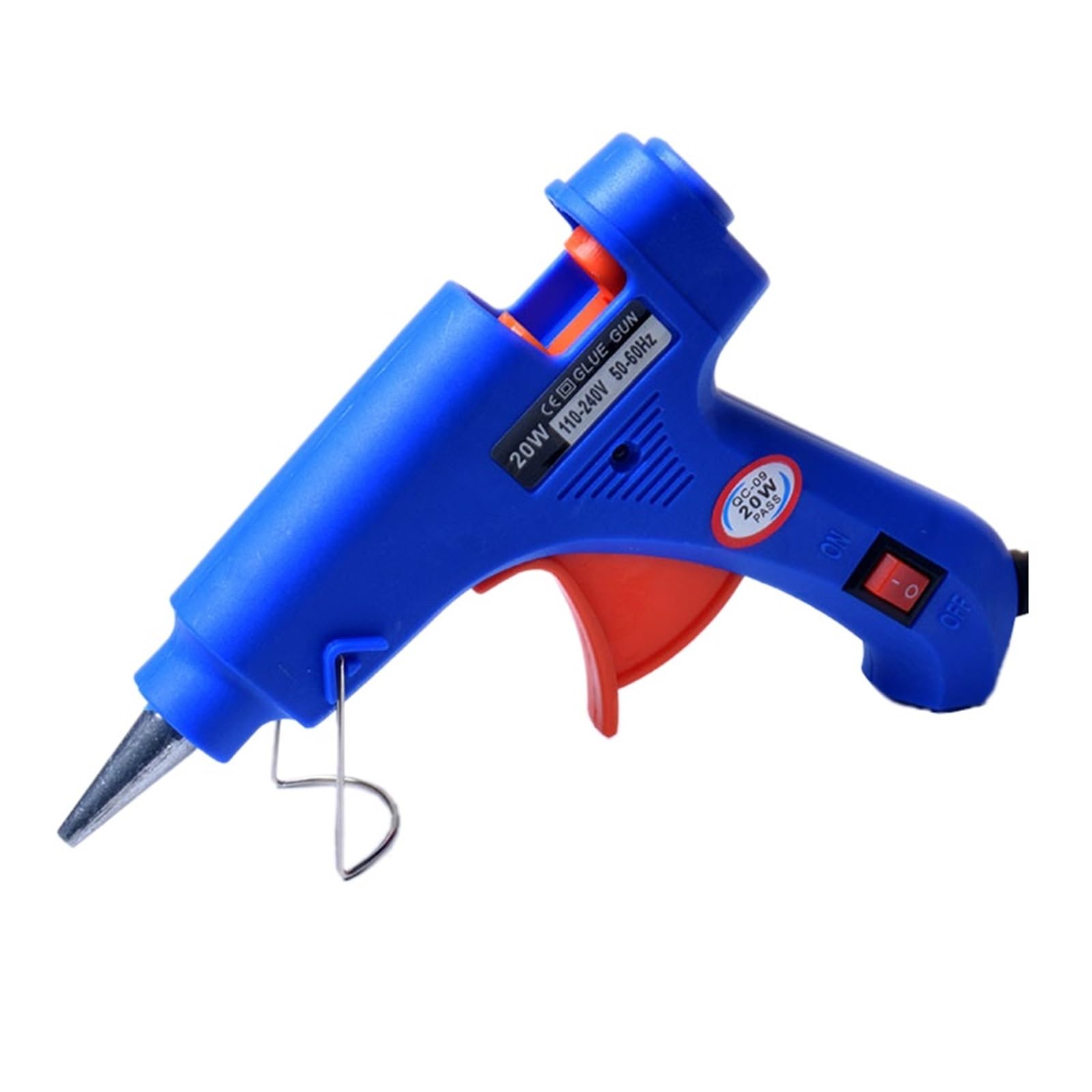Yfdgd Blue 20W Hot Melt Glue Gun 7Mm Sticks Diy Mini Electric Heat Temperature Repair Tool Industrial Thermo Quick Reliable Flow Bonding(Blue)