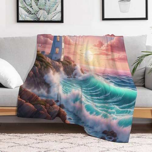 Couverture polaire en peluche flannel douce et moelleuse pour lit 150x200cm