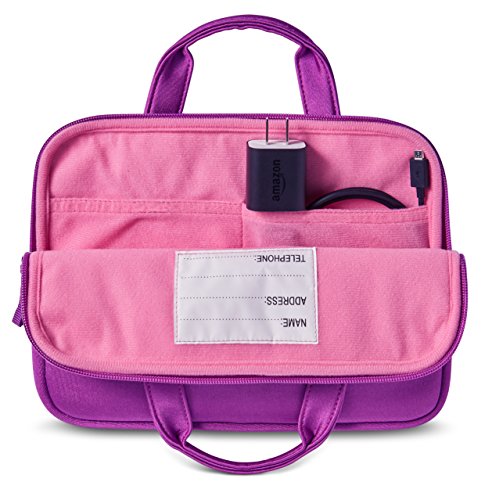 NuPro Hülle mit Reißverschluss für das Fire HD 8 Kids Edition-Tablet, violett/rosa