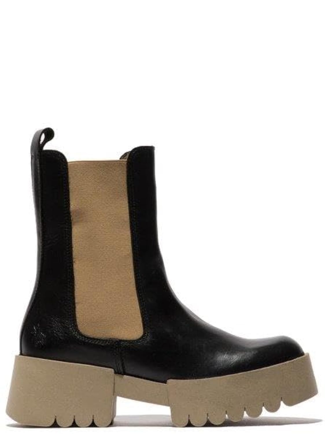 FLY London Women's EREL007FLY Chelsea Boot, Black (Taupe Sole), 7 UK