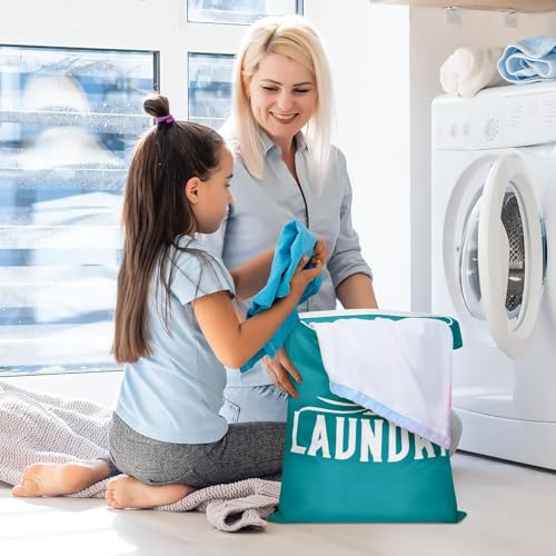 2PCS Travel Laundry Bags, Large Waterproof Dirty Clothes Bags Organizers with Handle - Image 4