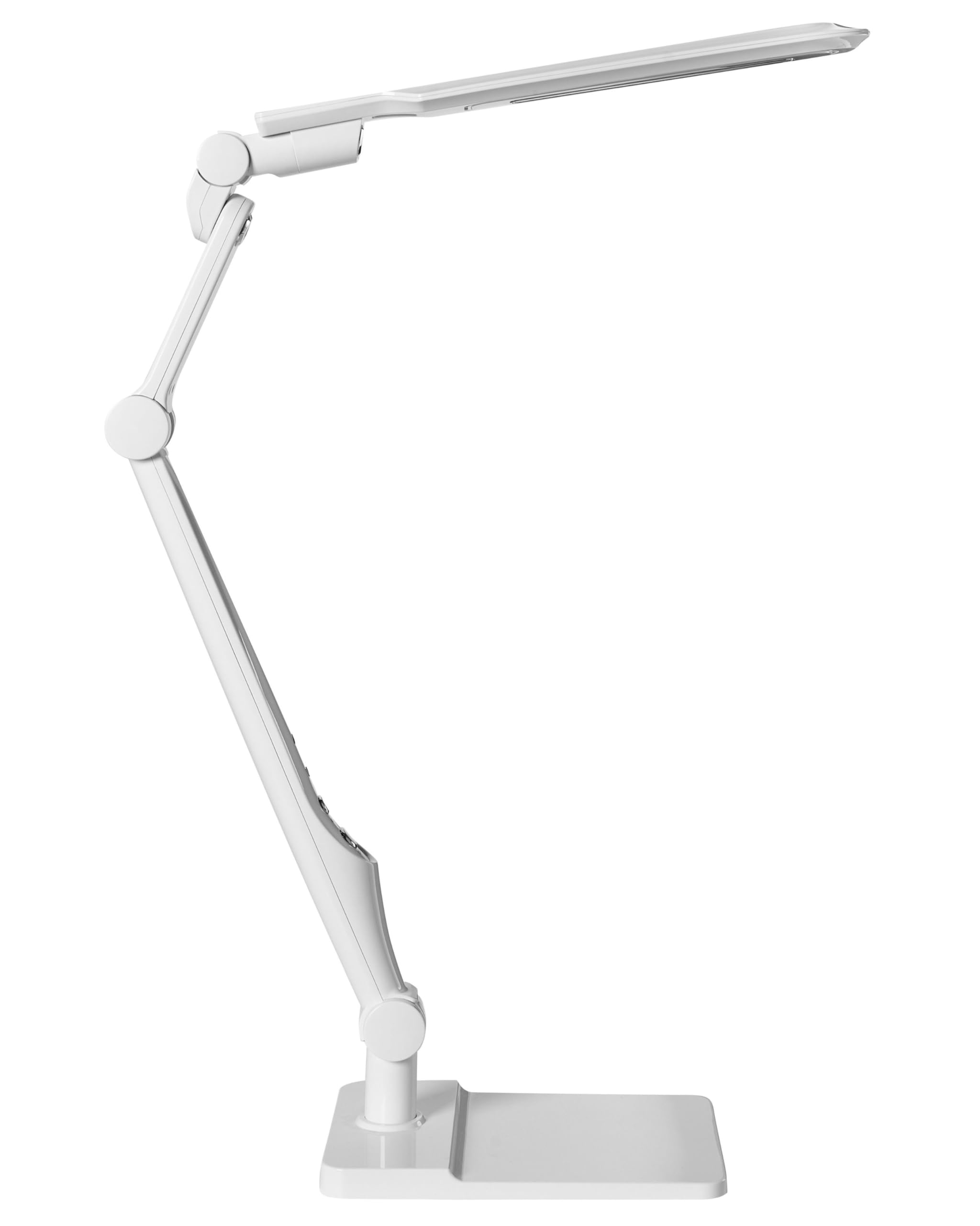 Beliani Schreibtischlampe LED weiß verstellbar dimmbar modern für Homeoffice Pegasi