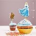 Cnderela Cupcake Topper – Princess Theme Birthday Party Decoration Supplies for Girls – Glitter Fairy Tale Cupcake Decoration – Magical Princess Cupcake Topper for Birthday and Celebration