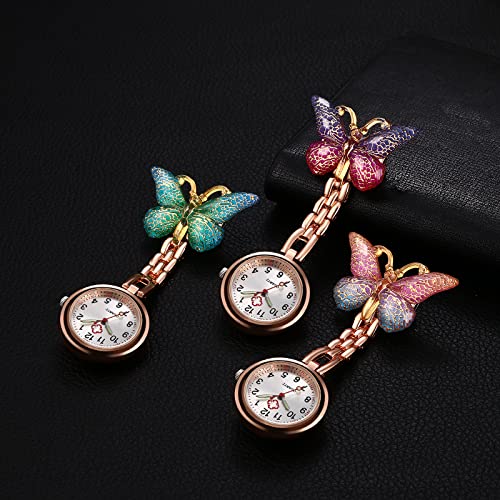 Image of Aroncent Nurse Fob Watch Collection: Medical Professional Lapel Pin-On Pocket Watches with Second Hand - Various Styles and Colors for Healthcare Workers