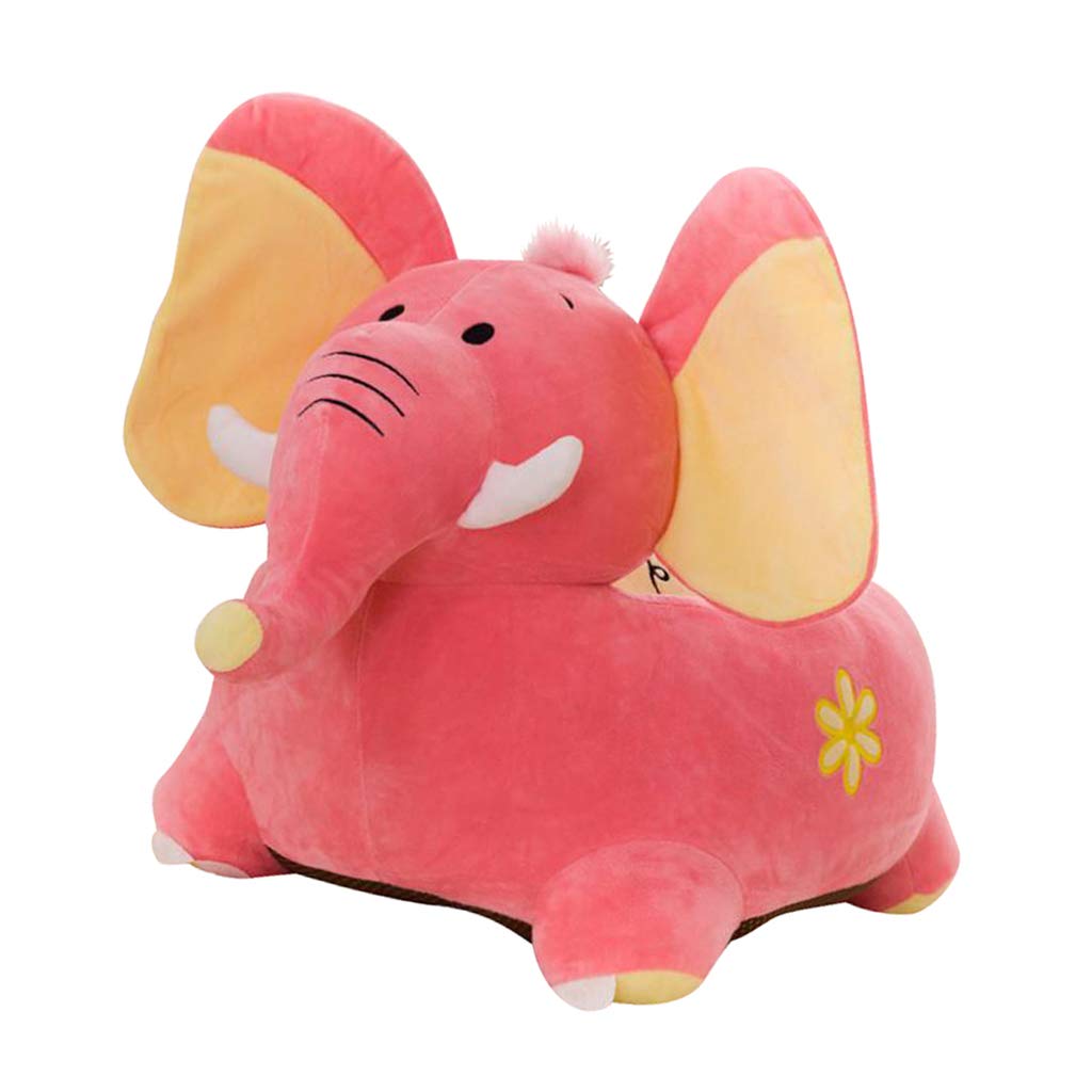 ARTISOUL® Cartoon Animal Kids Seat Sofa Cover Baby Chair Bean Bag Elephant (Pink) | Kids & Teens at Home | Furniture | Sofas & Armchairs-picture-10