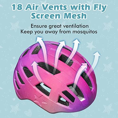 Zacro Kids Bike Helmet for Boys and Girls - From Toddler to Youth Ages 2-5/5-8/8-14 Years Old, Adjustable Multi-Sport Bicycle Skateboard Roller Skating Scooter Balance Bike Helmets for Children Safety 5 51Dyt FEyfL. AC