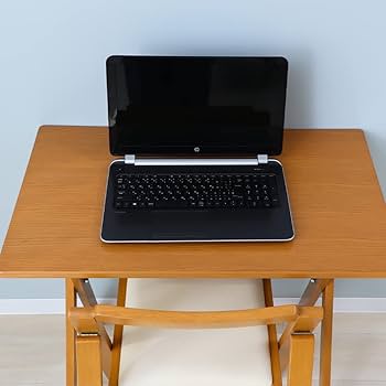 Amazon.co.jp: ヤマソロ デスク チェアセット 木製 折りたたみ