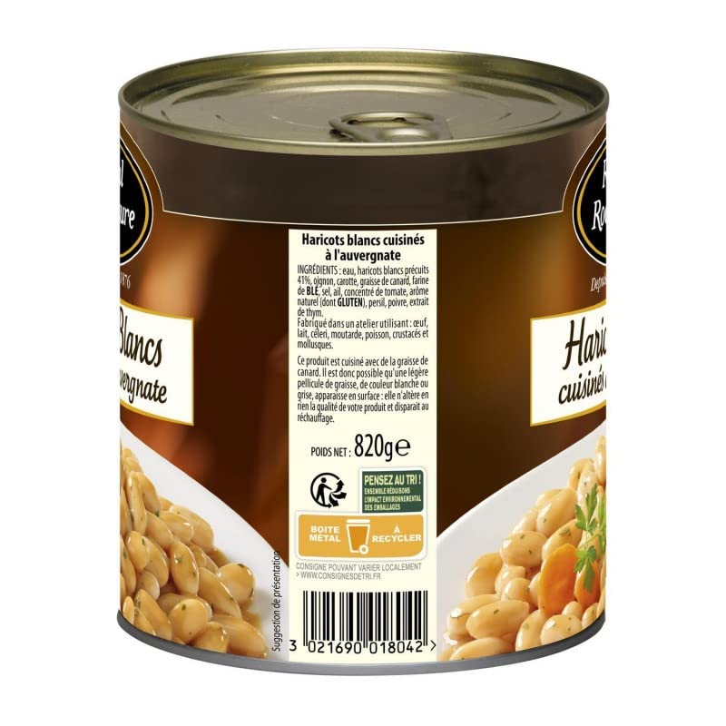 RAYNAL ET ROQUELAURE - Haricots Blancs Cuisines À L'Auvergnate 820G - Lot De 4 - Vendu Par Lot