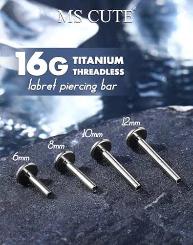 20G/18G/16G Threadless G23 Titanium Silver Gold Replacement Post Bar Flat Back Stud Earrings for Nose Helix Cartilage Tragus Conch Lobe Labret Medusa Piercing Jewelry for Women Men2