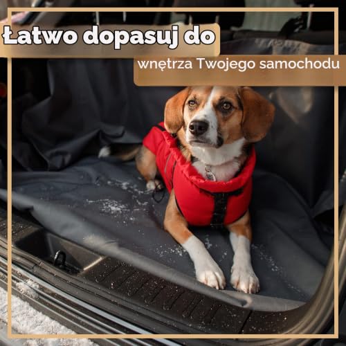 Retoo Koc dla psa na tylne siedzenie samochodu, mata ochronna dla psów, ochrona bagażnika, odporna na działanie wody, łatwa w pielęgnacji
