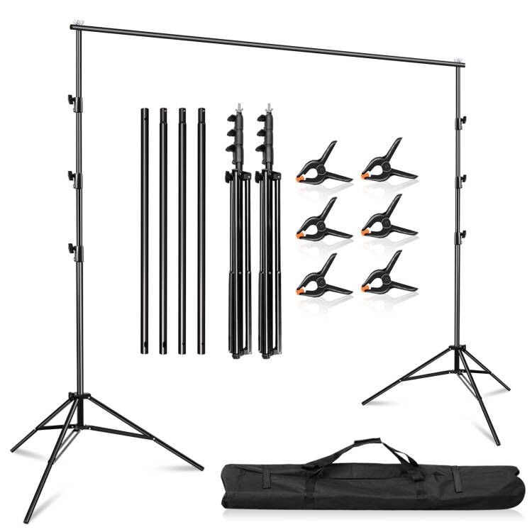 Support de toile de fond photo 3x3m réglable et robuste pour studio