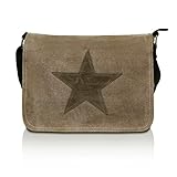 Glamexx24 Damen Canvas Tasche mit Stern Muster