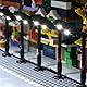 TEDDOO 10 Stück Kompatibel mit Lego Baustein Straßenlaternen DIY LED-Beleuchtungs-Kit Stadt Leuchtsteine Set Block Geschenk Kleine Partikel Baustein Lichter 2039 11062 (Schwarze Säule Weißes Licht)