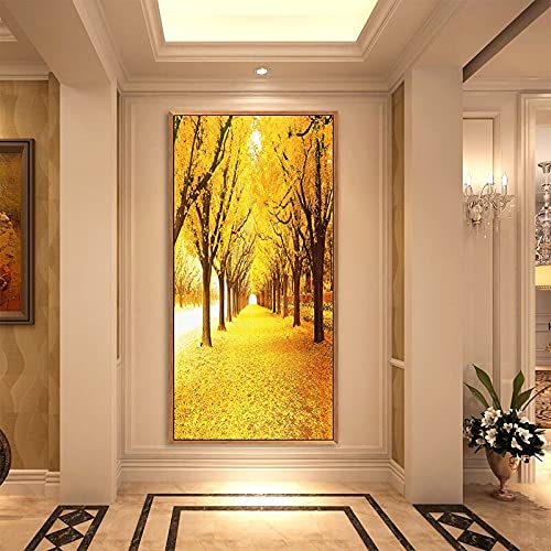 Broderie diamant forêt dorée 40x100cm le cadeau créatif idéal - 2