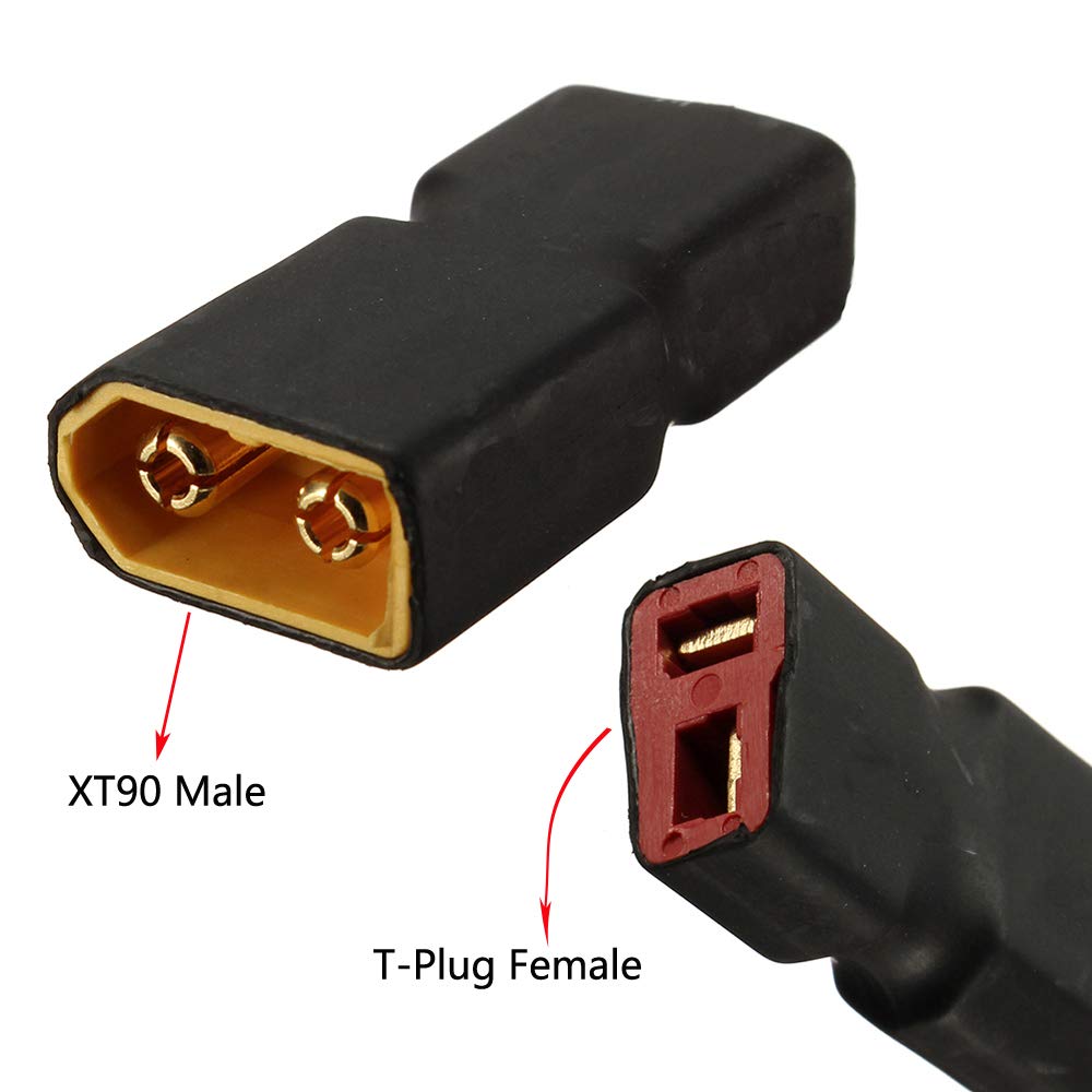 ☆T型プラグオスコネクタ XT90メスコネクタアダプター 変換 ラジコンリポ Amazon.co.jp: Boladge 3パックT型プラグオスコネクタはXT90メス