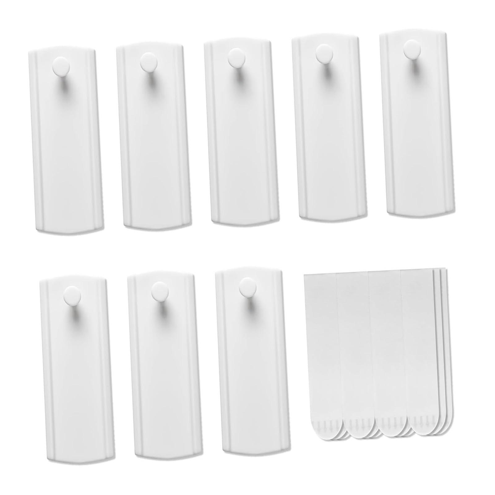 of 8 Frame Hangers with Heavy Duty Adhesive Strips for Wall Decor Without Damage Remove Picture Frame Hooks