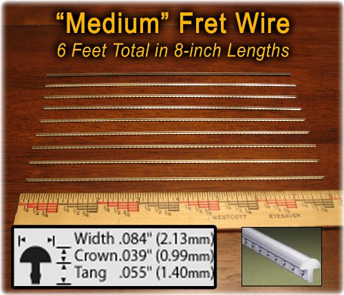 Cigar Box Guitar Fretting Kit: Includes 6Ft. Medium Fret Wire And Fretting Guide On Cd #TOP1