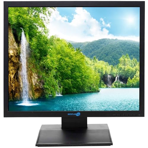 SIMPLETEK - Moniteur LCD 19" HD 4:3 5:4 1280x1024 5ms - VGA | Idéal pour le travail et le bureau à domicile | Base incluse (reconditionné)