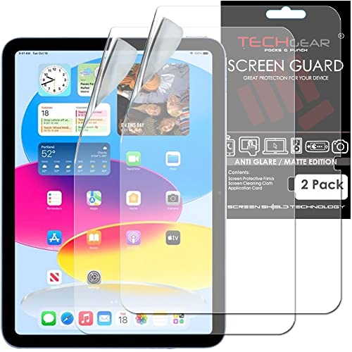 Ya en manzanajugosa.com: TECHGEAR [2 piezas] iPad 10 Protector de Pantalla Antirreflejo [Alta Definicion] [Sin burbujas] [Resistente a los arañazos] Compatibles con iPad 10 2022, 10,9 Pulgadas