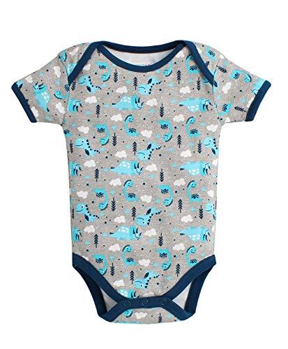 Image of BUMZEE Half Sleeves Unisex Baby Bodysuit /Onesies /Rompers Pack of 3