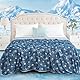 WONGS BEDDING Kühldecke Sommerdecke mit Japanische Arc-Chill Q-Max 0,43 Kühlfasern, Kühlende Decke für Menschen Absorbiert Körperwärme Selbstkühlende Decke für Bett, Blau 200x220cm