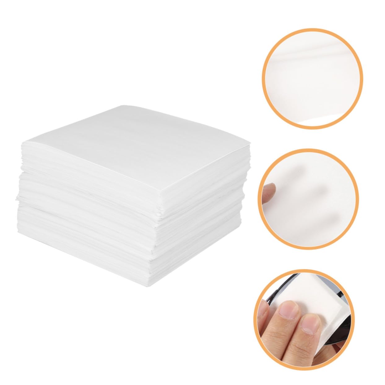 Cabilock Toallitas de Limpieza sin Pelusa para Gafas y Cámaras, 1200 Piezas de Tela No Tejida de Color Claro, Seguras para Cualquier Superficie y Limpieza a Granel