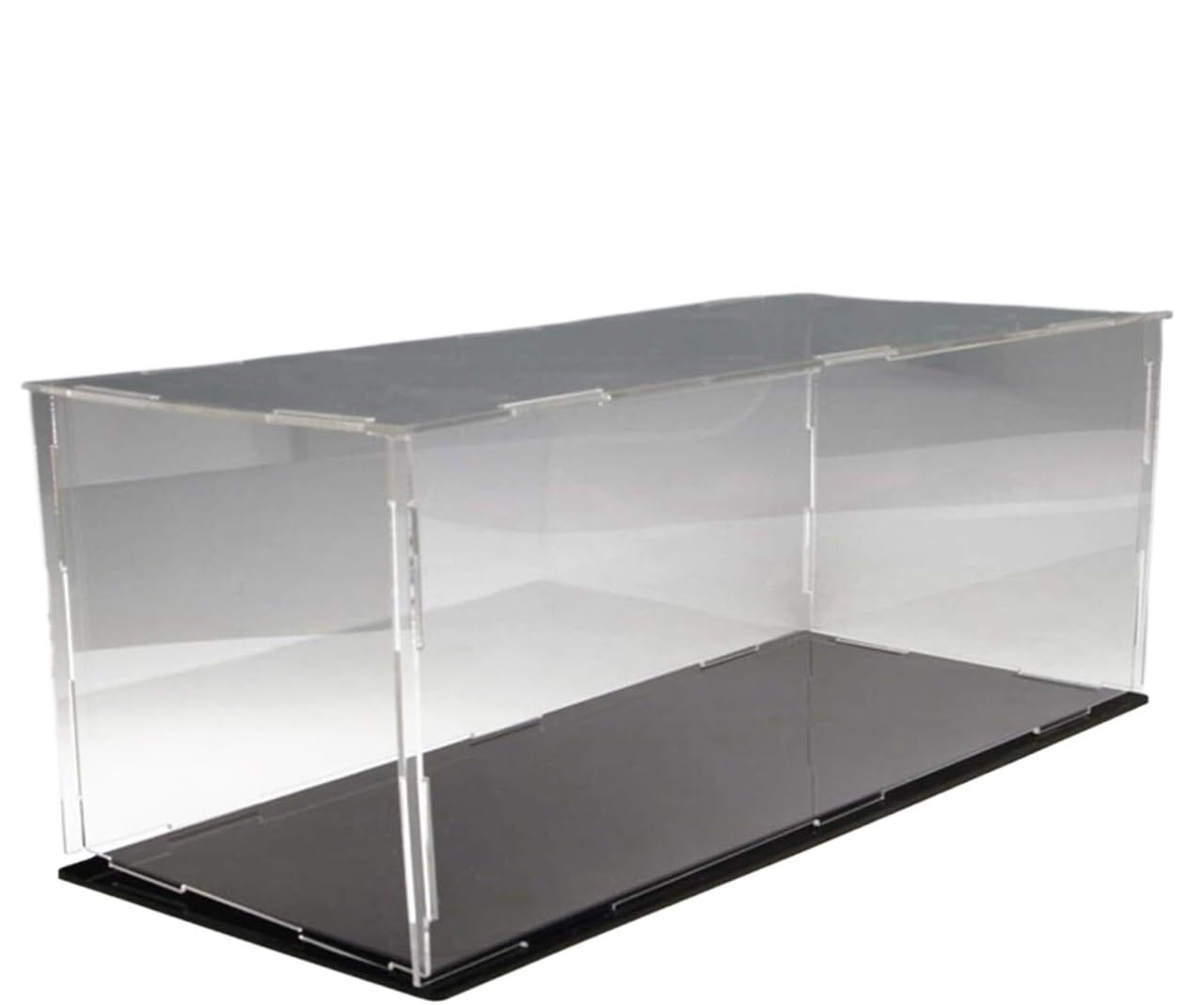 Acrylic Storage Display Case, Acrylic Collectibles Figures Display Case Clear Stackable Moisture-Proof Multiple Sizes(Transparent,55X30X30CM)