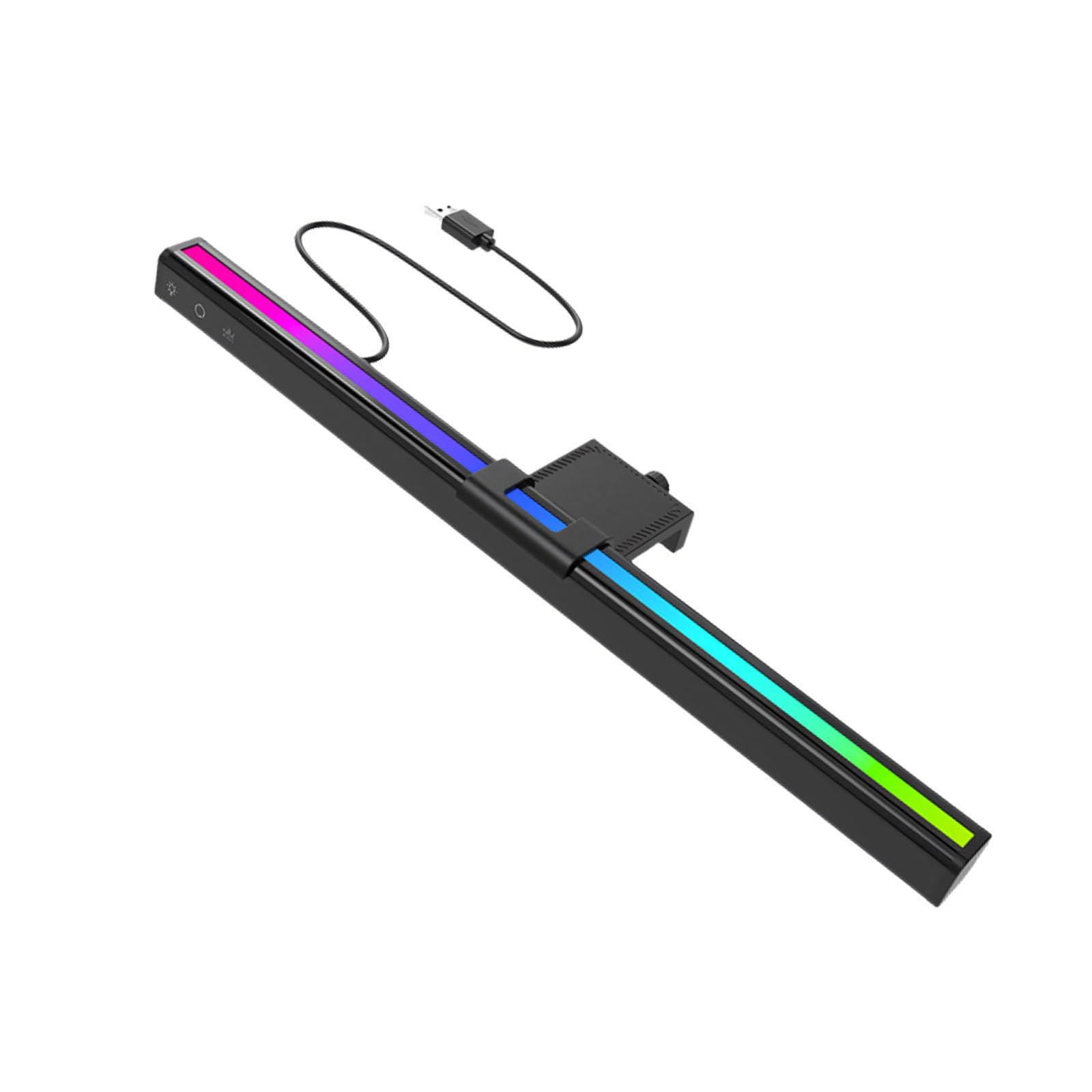 Buxuaaaa Glare Asymmetrical LED Desk Lamp with Flexible Clamp Design 36cm Light for Screen Top Mount and Eye Asymmetric Lighting Light