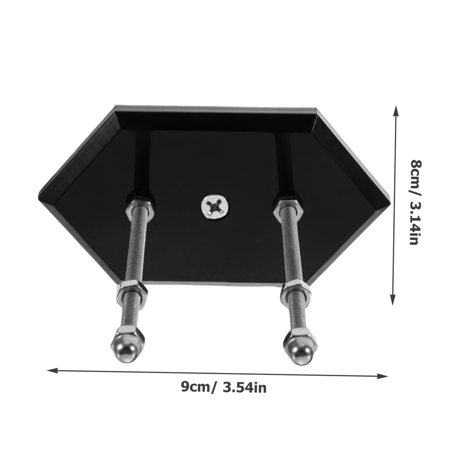 KICHOUSE Skateboard Display Wall Mount Rack 2pcs Wall-Mounted Skateboard Hanger Space-Saving Design Black