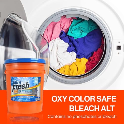 Image of Ultra Fresh 6X Platinum OXY Color-Safe Liquid Laundry Detergent, 5 Gallon