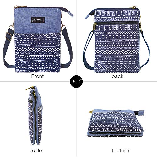 Image of Nylon Crescent Crossbody Bag for Women Men Fanny Pack Crossbody Bag Dumpling Lightweight Travel Sling Bag