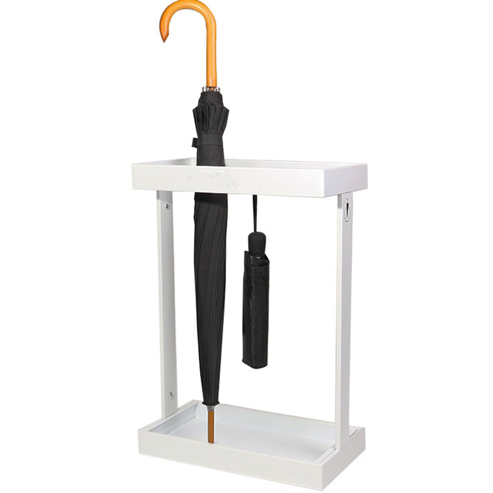 Porte-parapluies en métal 12 trous pour rangement de parapluies longs et courts