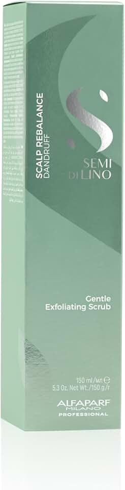 Alfaparf Milano Semi di Lino Scalp Rebalance Gentle Exfoliating Scrub - Scrub esfoliante para couro cabeludo com problemas de caspa 150 ml