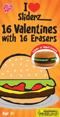 Paper Magic I LUV Slider Exchange Cards with Bonus Erasers (16 Count)