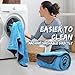 Metyond 48”x24” Car Drying Towel for Full-Sized SUV, Dual Sided Microfiber Car Cleaning Towel with Twisting Yarn Technique, 1400GSM Super Absorbent Scratch-Free, Machine Washable (Dark Gray - Blue)