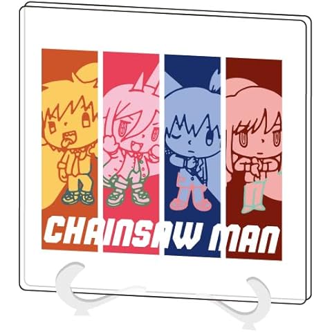 Chain Sawman 01 Frame Split Design [Official Illustration] Acrylic Art Board Cover
