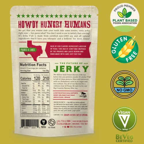 It's Jerky Y'all Vegan Jerky - Beyond Tender And Tasty Vegan Snacks (2.69 Oz (3 Pack)) #TOP4