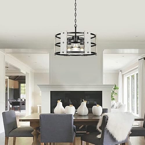 Miniatura 2 de Luces colgantes modernas lámpara de techo retro negro industrial creativo casa de campo comedor techo cadena geométrica cocina dormitorio sala