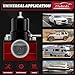 EFI Fuel Pressure Regulator Kit with Bypass Return 0-100psi Pressure Gauge AN6-6AN Fuel Line Hose Fitting Connectors Kit Adjustable Universal Aluminum Black & Red