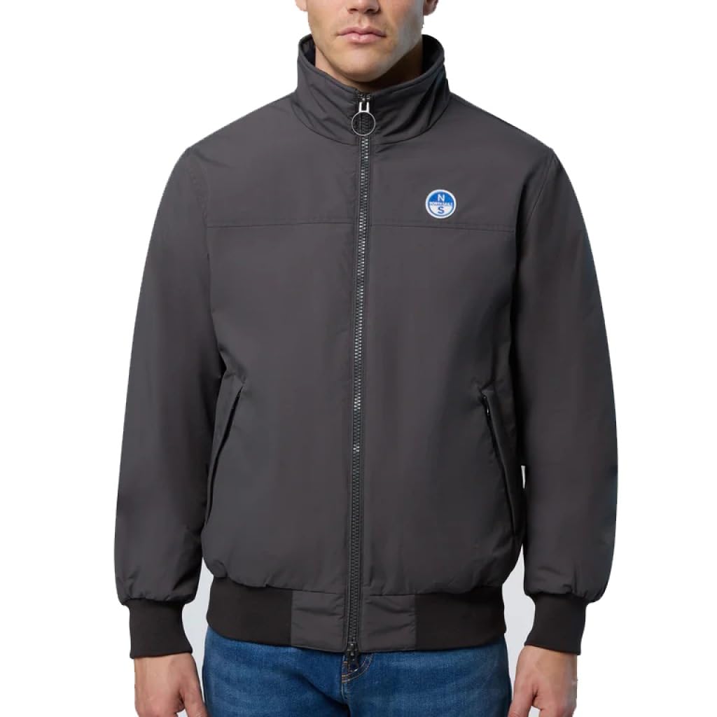 North Sails , Bomber Jackets, Male, Gray, M, Original Sailor Jacket