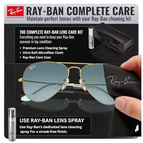 Image of Ray-Ban RB3025 AVIATOR GRADIENT Pilot Shaped Sunglasses for Men & Women with Official RAYBAN Eyewear Kit