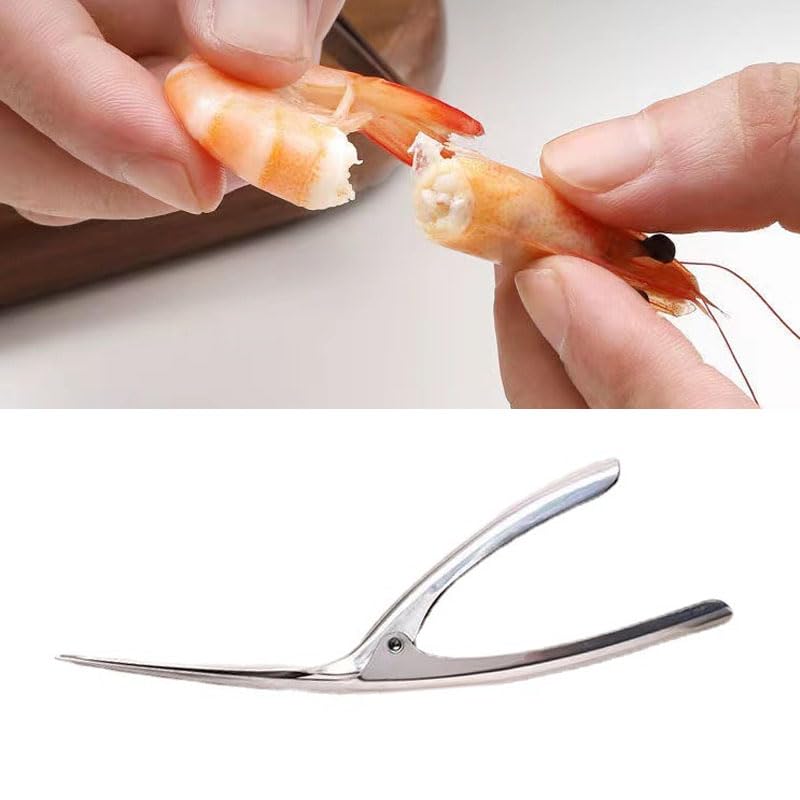 Cryfokt Seafood Shrimp Cleaner, Shrimp Line Removal Shrimp Deveiner Tool for Home