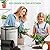4L Stainless Steel Electric Composter for Kitchen, Odorless Kitchen Composter with 2 Carbon Filter, 500W Energy Efficient Countertop Quiet Compost Bin with Auto-Cleaning,Turn Food Waste into Compost