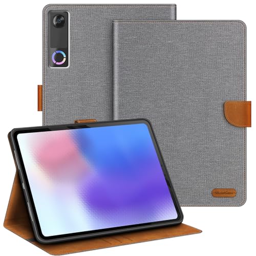 Funda Lenovo Legion Tab Gen 5 8.8 2026 antigolpes con soporte de cuero gris