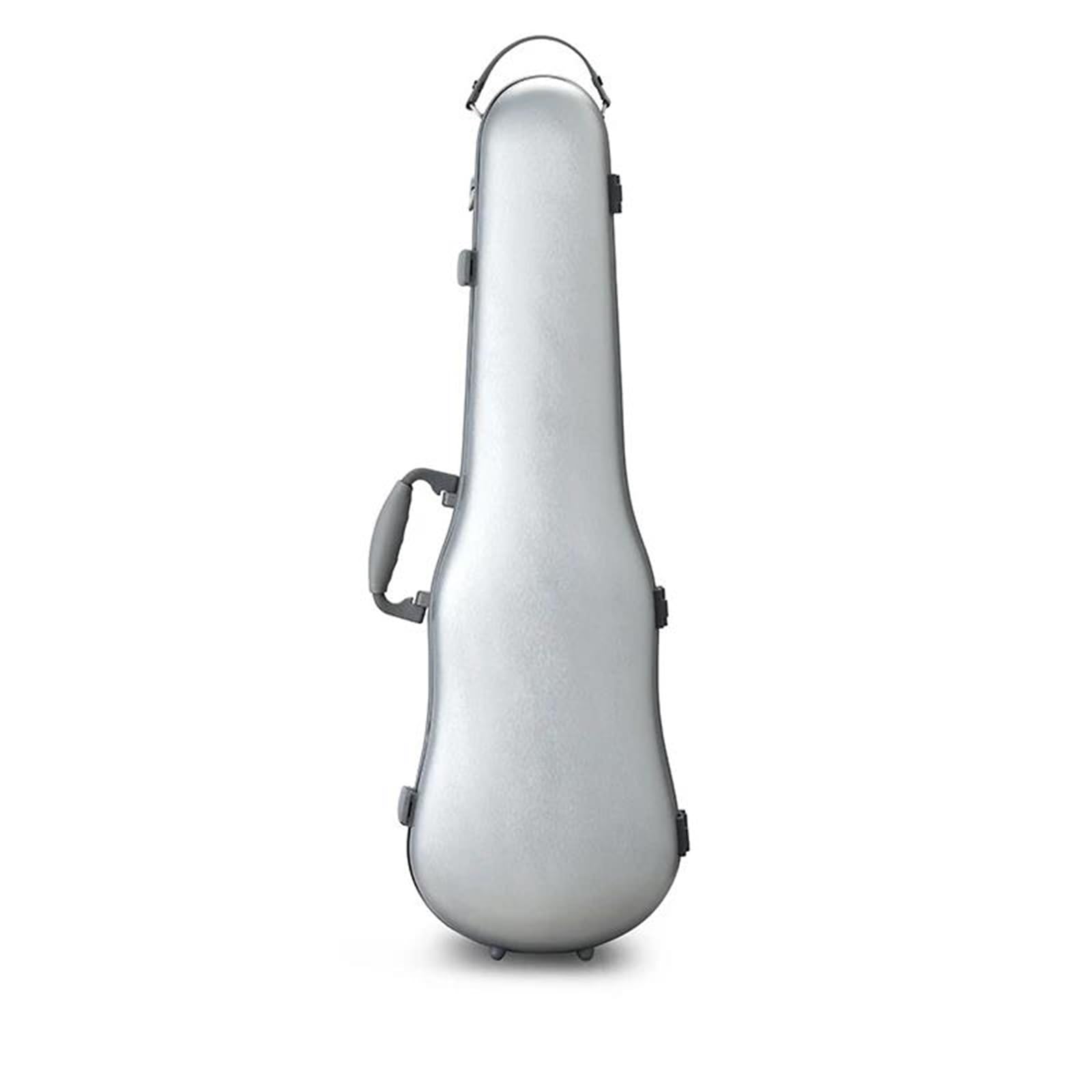 Estuche Para Violín PC Compuesto Resistente Y Duradero A La Moda Tamaño 4/4-3/4 Ajustable Con Cerradura De Llave Estuche de violín profesional(Silver)
