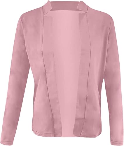 Miniatura 4 de Womens Open Front Blazer Jacket Dressy Casual Work Business Suit Blazers Solid Long Sleeve Basic Cardigan Outfits