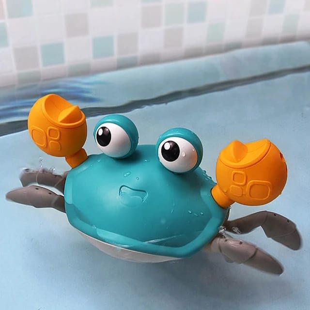 Image of COSMOBABY Premium Crawling and Swimming Bath Toy Crab for Boys and Girls Proudly Made in India