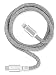 Produktbild OHLALA! Glamour 1m USB Data Cable Silver für Typ-C/Apple Lightning mit Sync- und Ladefunktion