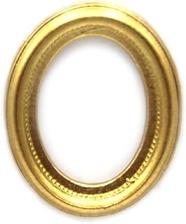 Melody Jane Dollhouse Small Oval Empty Gold Picture Painting Frame Miniature Accessory